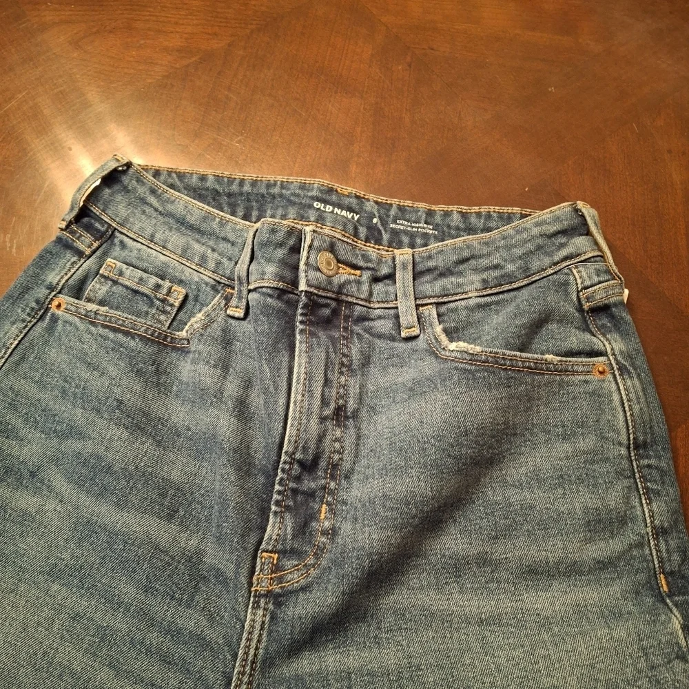 Old Navy Flare Blue Denim Jeans Women Size 8